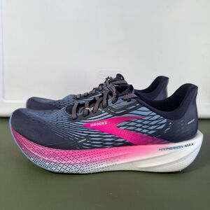 Brooks Hyperion Max Shoes Womens 10 Peacoat Marina Blue Pink Running Sneakers